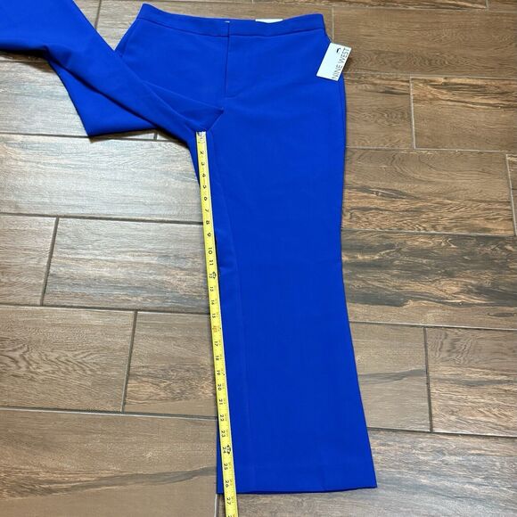Ladies Nine West Cobalt Blue Pants High Rise Kick Flare Leg Pants Size 8 - Picture 5 of 8